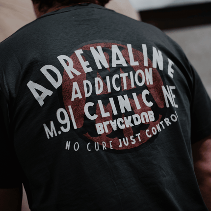 Grey Adrenaline Addiction Tee