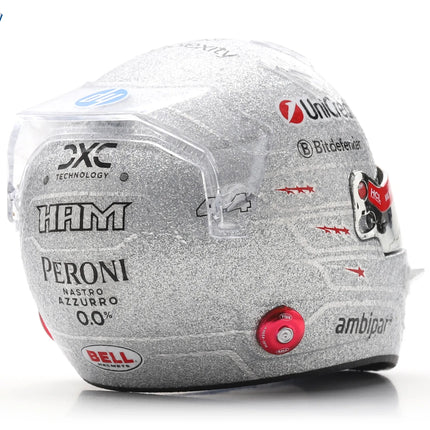 Scuderia Ferrari F1 Team Looksmart Lewis Hamilton Las Vegas GP 1/5 Mini Helmet 2025