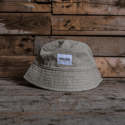 Acid Wash Beige Bucket Hat