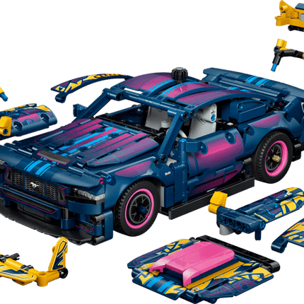 Custom Garage Ford Mustang GT Car LEGO Technic