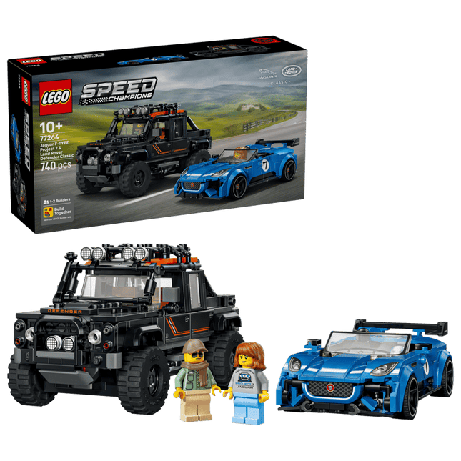Jaguar Project 7 & Land Rover Defender LEGO Speed Champions