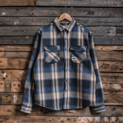 Denim Green & Cream Flannel Shirt