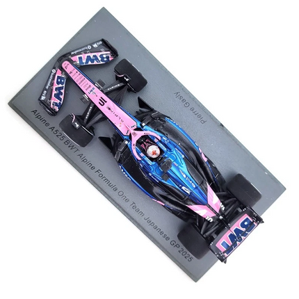 Alpine F1 Team Spark Model Pierre Gasly Japanese GP Special Edition 1/43 Scale Model Car