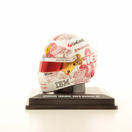 Scuderia Ferrari F1 Official Charles Leclerc Chinese GP 2025 1/5 Scale Mini Helmet