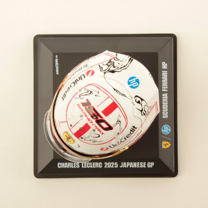 Scuderia Ferrari F1 Official Charles Leclerc Japanese GP 2025 1/5 Scale Mini Helmet