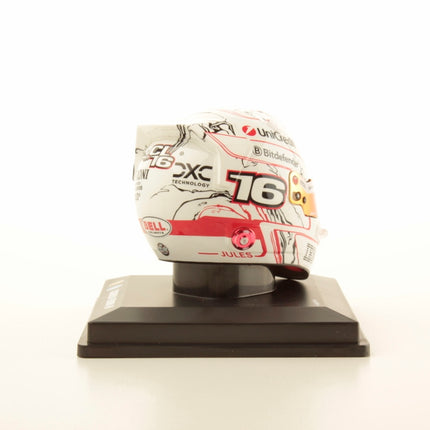 Scuderia Ferrari F1 Official Charles Leclerc Japanese GP 2025 1/5 Scale Mini Helmet