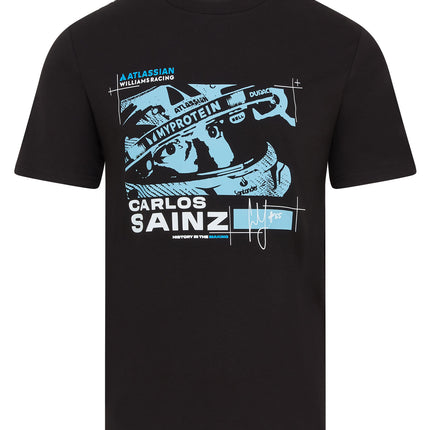 Williams Racing F1 Team X Reflo Carlos Sainz Drivers T-Shirt