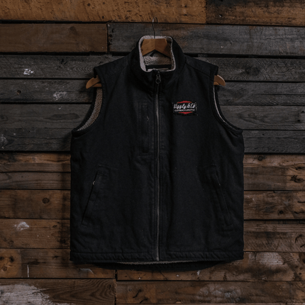 Black Workwear Canvas Gilet