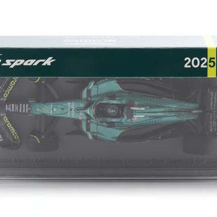 Aston Martin F1 Team Spark Model Lance Stroll USA GP 1/43 Scale Model Car 2025