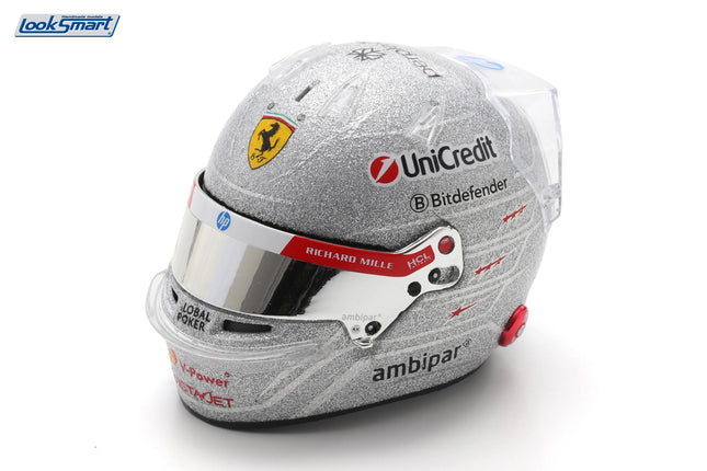 Scuderia Ferrari F1 Team Looksmart Lewis Hamilton Las Vegas GP 1/5 Mini Helmet 2025