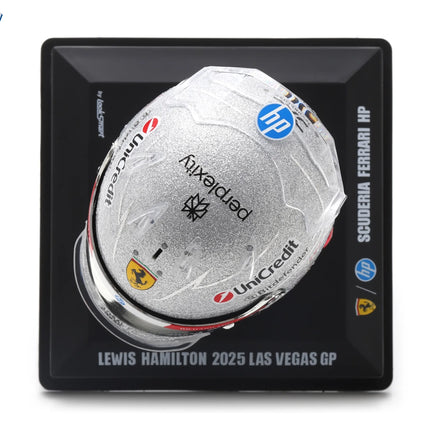 Scuderia Ferrari F1 Team Looksmart Lewis Hamilton Las Vegas GP 1/5 Mini Helmet 2025