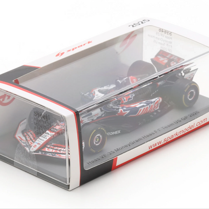 Haas F1 Team Spark Model Esteban Ocon USA GP 1/43 Scale Model Car 2025