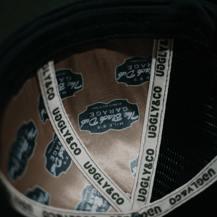 Green & Beige Black Dub Garage Trucker Hat