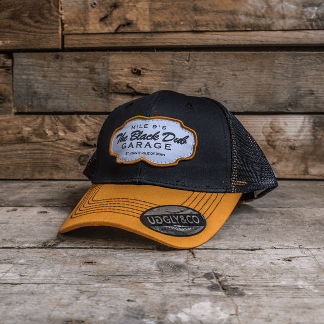 Black & Yellow Black Dub Garage Trucker Hat