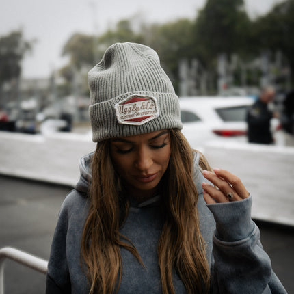 Grey Diamond Beanie