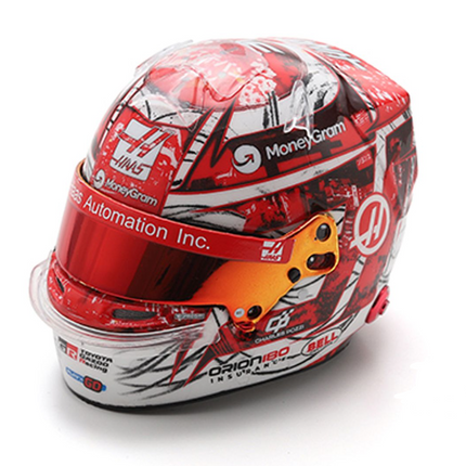 Haas F1 Team Spark Model Esteban Ocon Japanese GP 1/5 Scale Mini Helmet 2025