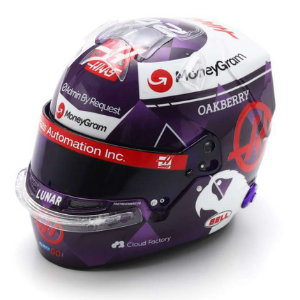 Haas F1 Team Spark Model Kevin Magnussen Monaco GP 1/5 Scale Mini Helmet