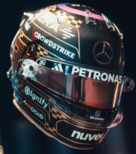 Pre Order Mercedes AMG Petronas F1 Team Spark Model George Russell Las Vegas GP 1/5 Mini Helmet 2025