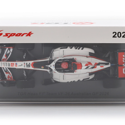 Haas F1 Team Spark Model Esteban Ocon Australian GP 1/43 Scale Model Car 2026