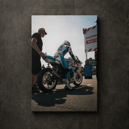 Josh Brookes Isle of Man TT Grid Canvas Wall Art