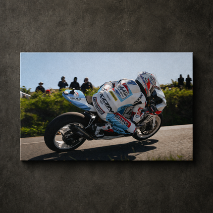 Josh Brookes Uggly & Co TT Close Up Canvas Wall Art