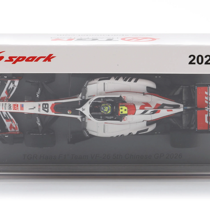 Haas F1 Team Spark Model Oliver Bearman China GP 1/43 Scale Model Car 2026