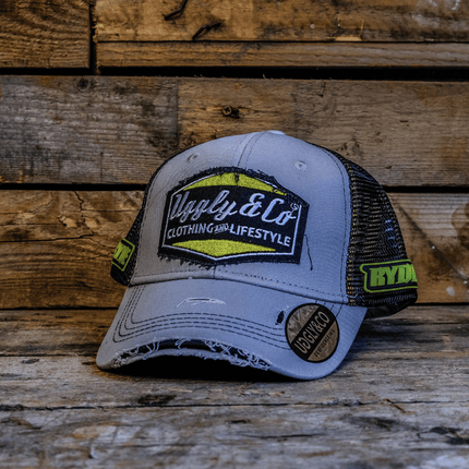 Stone Grey Diamond Trucker Hat x Kyle Ryde #1