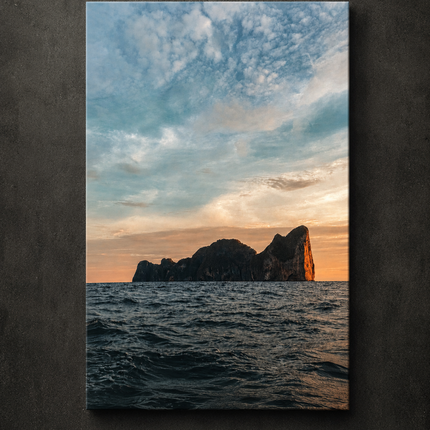 Last Light at Sea Canvas Wall Art