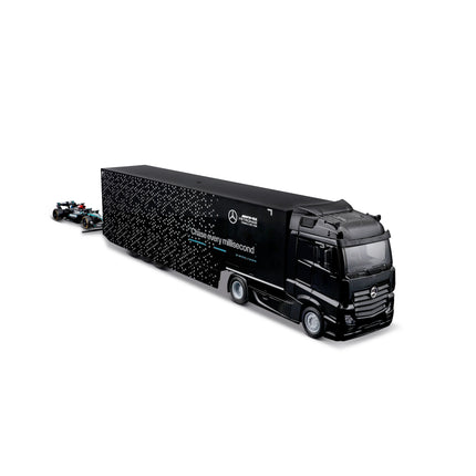 Mercedes AMG Petronas F1 Team Burago George Russell Truck Car Transporter 1/43 Scale