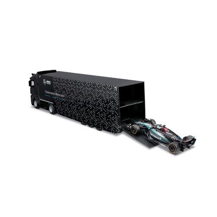 Mercedes AMG Petronas F1 Team Burago George Russell Truck Car Transporter 1/43 Scale