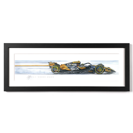 McLaren F1 Limited Edition Lando Norris 2026 Racing Car Framed Print Artwork