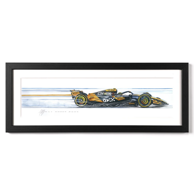 McLaren F1 Limited Edition Lando Norris 2026 Racing Car Framed Print Artwork