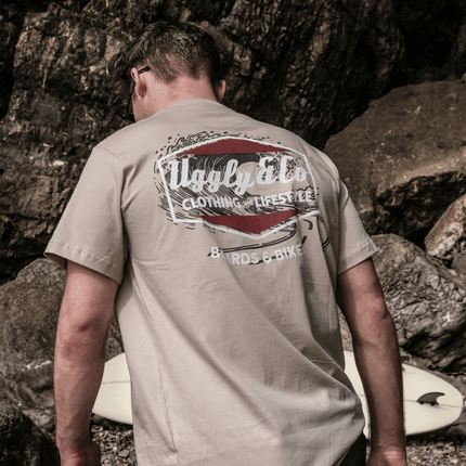 Beige Surf Diamond Tee