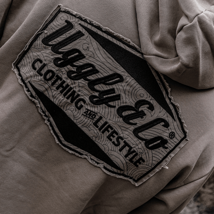 Beige Surf Diamond Hoodie
