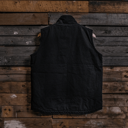 Black Workwear Canvas Gilet