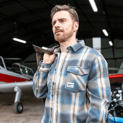 Denim Green & Cream Flannel Shirt