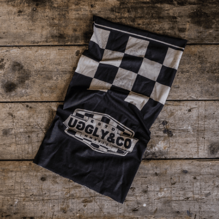 Black & White Chequered, Motorcycle Bandana