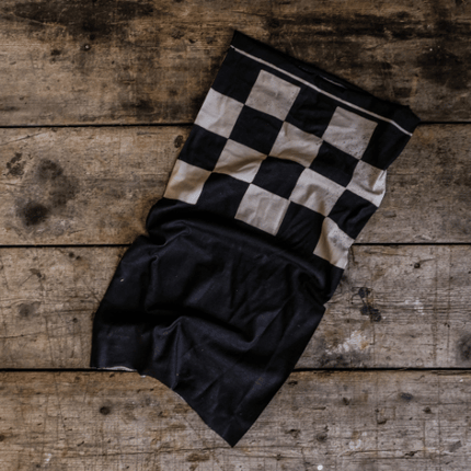 Black & White Chequered, Motorcycle Bandana