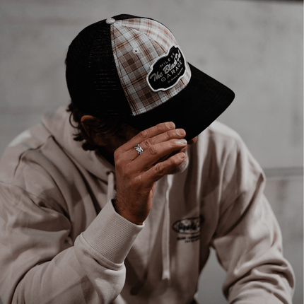 Tartan Garage Trucker Hat