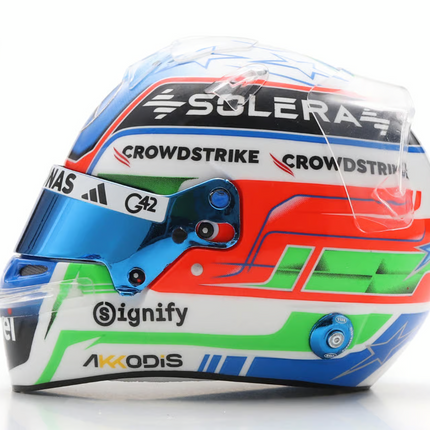 Mercedes AMG Petronas F1 Kimi Antonelli 2025 Season Livery 1/5 Scale Mini Helmet