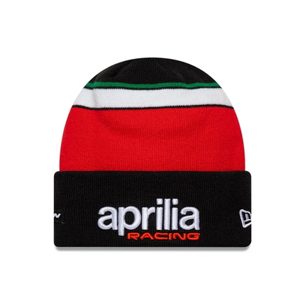 Aprilia Racing New Era Stripe Cuff Knit Beanie Hat 2026