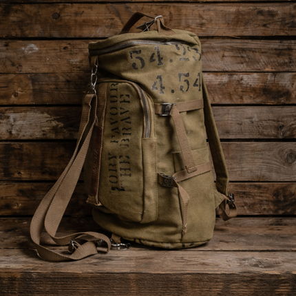 Beige 'Aviation' Duffle Bag