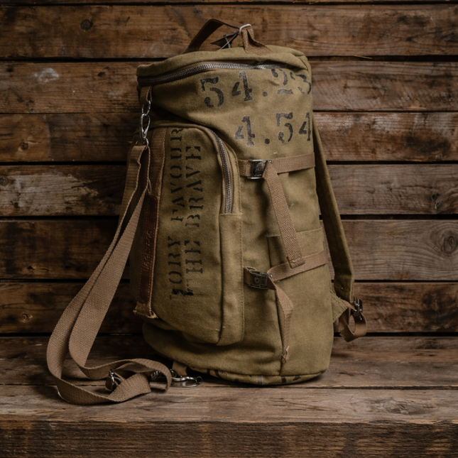Beige 'Aviation' Duffle Bag