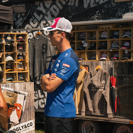 Pink & White Diamond Trucker Hat x Bradley Ray #28