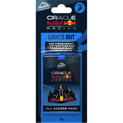 Red Bull Racing F1 Team Armor All Podium Series Lights Out Access Pass Air Freshener