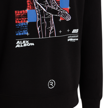 Williams Racing F1 Team X Reflo Alex Albon Drivers Sweatshirt Hoody