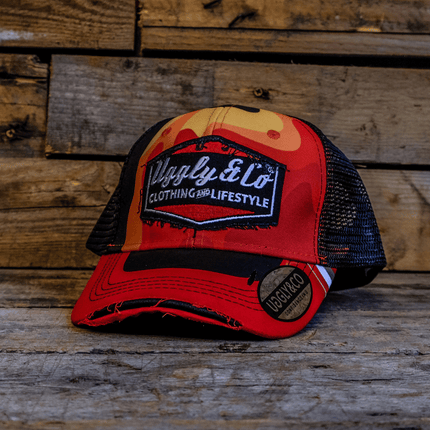 Two Stroke Smoker Red Trucker Cap