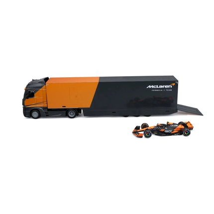 McLaren F1 Team Burago Lando Norris Truck Car Transporter 1/43 Scale