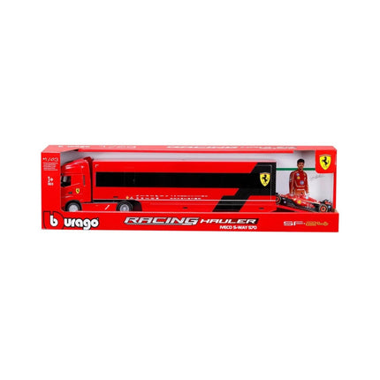 Ferrari F1 Team Burago Charles Leclerc Truck Car Transporter 1/43 Scale