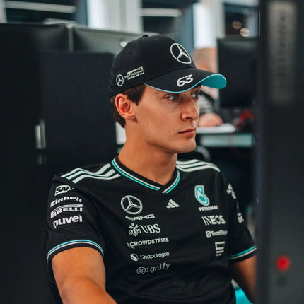 Mercedes AMG Petronas F1 Team 2025 Adidas George Russell Drivers Baseball Cap